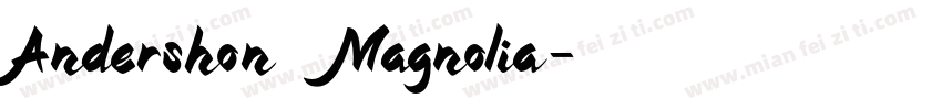Andershon Magnolia字体转换